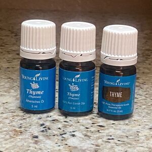 Young Living Thyme Essential Oil – 5 ml – SEALED – – Set of 3